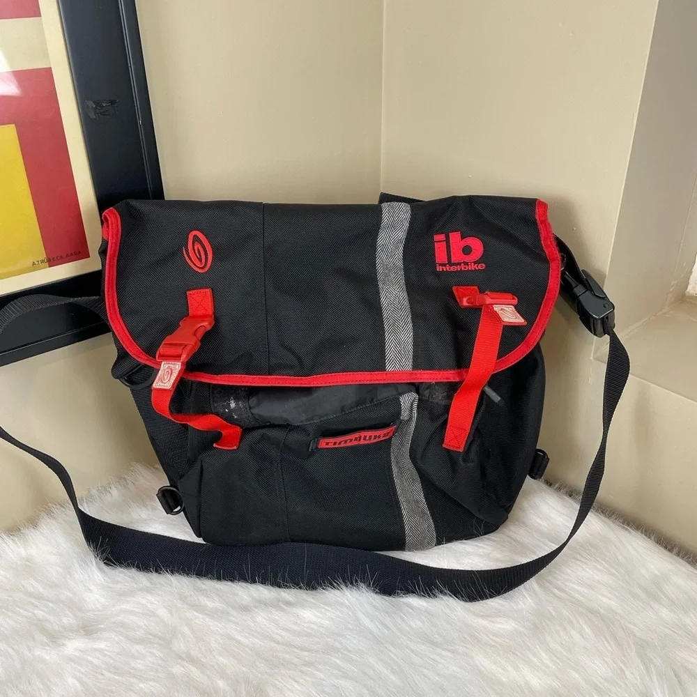 Timbuktu 2 Black and Red Messenger Bag